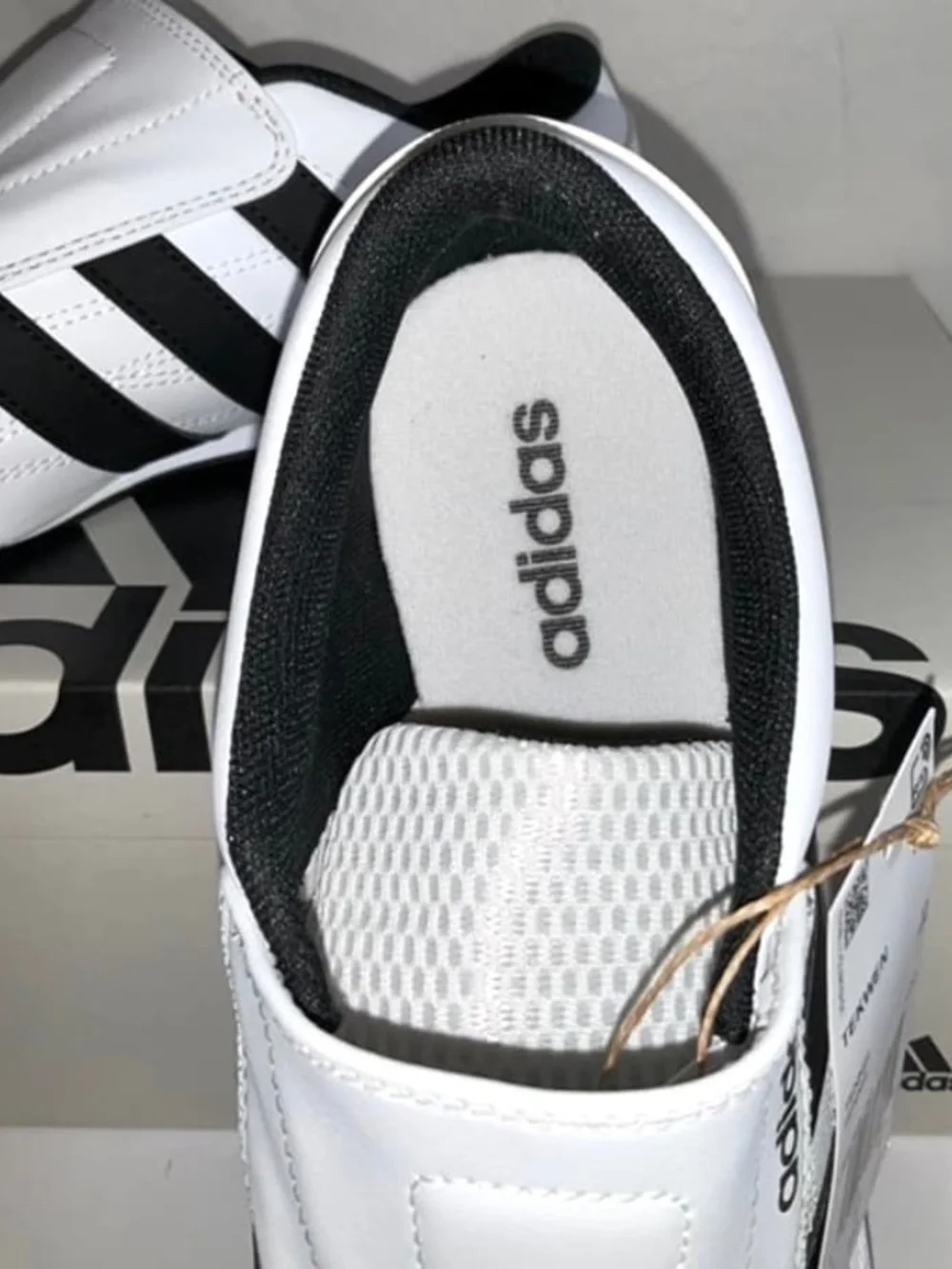 ADIDAS WOMEN'S TEKWEN SLIP-ON SNEAKERS~SIZE 7~BLACK AND WHITE~NEW!